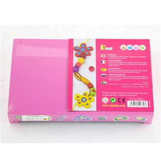 Lacing beads - 180 pieces and 5 cords